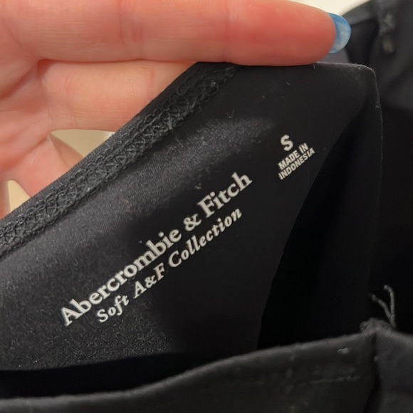 Abercrombie and Fitch soft A&F collection crisscross, black thong bodysuit - Picture 4 of 4